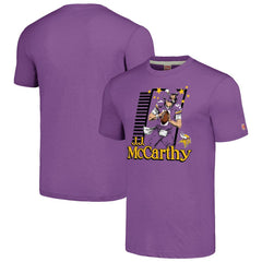 Minnesota Vikings  J.J. McCarthy  Homage Unisex Caricature Player Tri-Blend T-Shirt