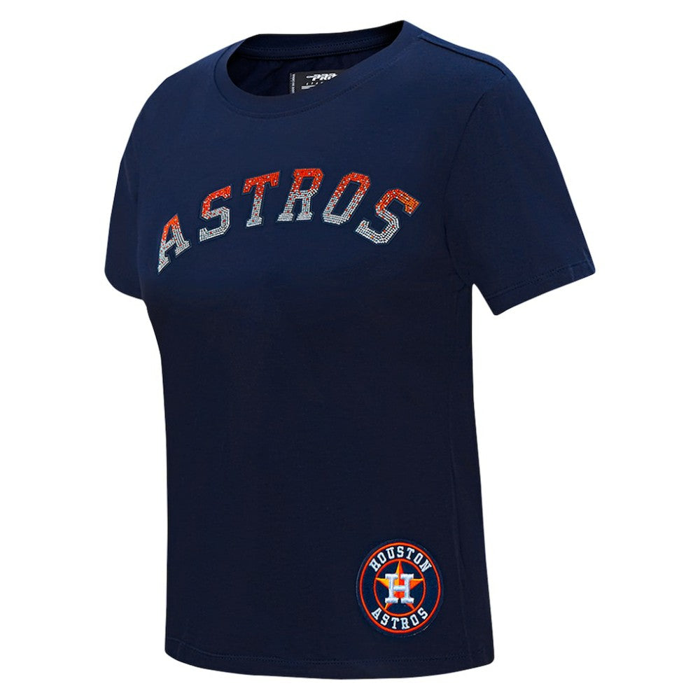 Houston Astros Pro Standard Women's Rhinestone Slim Fit T-Shirt | MLB For sale