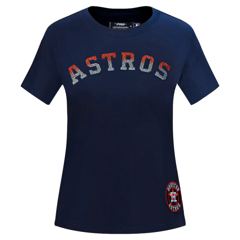 Houston Astros Pro Standard Women's Rhinestone Slim Fit T-Shirt | MLB For sale