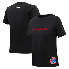 Chicago Cubs Pro Standard Women's Rhinestone Slim Fit T-Shirt | MLB Discount