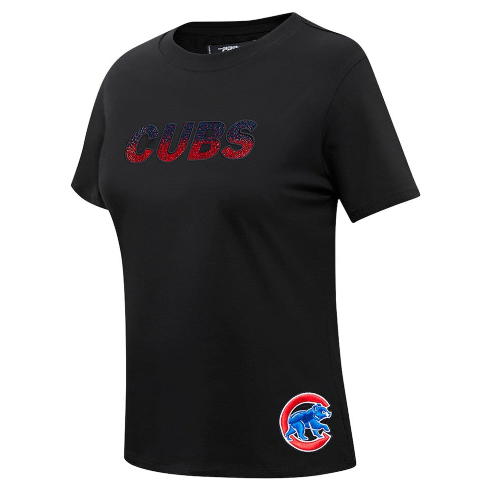 Chicago Cubs Pro Standard Women's Rhinestone Slim Fit T-Shirt | MLB Discount