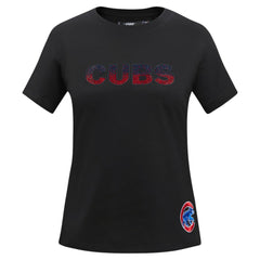 Chicago Cubs Pro Standard Women's Rhinestone Slim Fit T-Shirt | MLB Discount