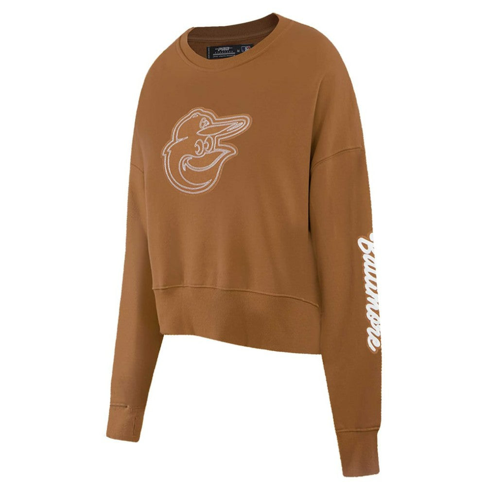 Baltimore Orioles Pro Standard Women's Paint The City Pullover Cropped Sweatshirt | MLB New