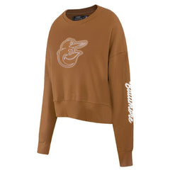 Baltimore Orioles Pro Standard Women's Paint The City Pullover Cropped Sweatshirt | MLB New