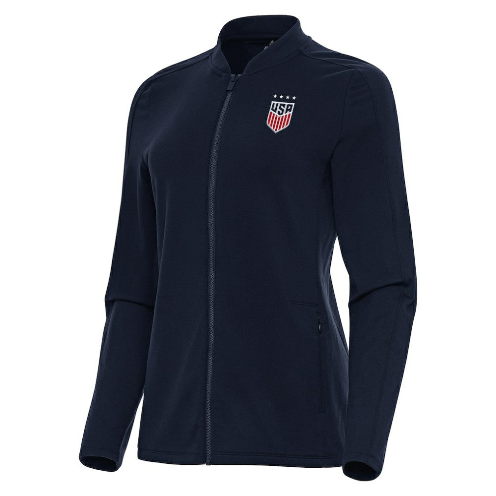 USWNT Antigua Women's Continual Full-Zip Jacket Navy