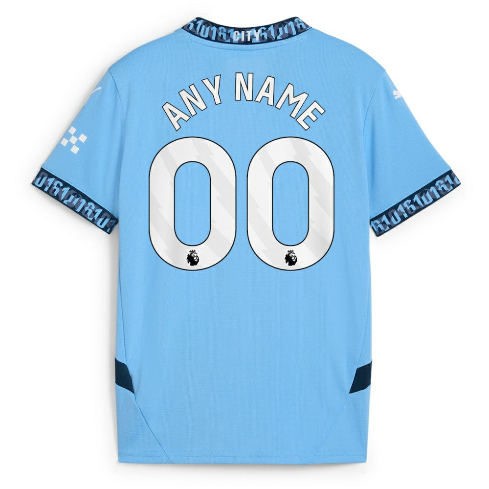 Manchester City Youth 2024/25 Home Replica Custom Jersey Light Blue - Puma