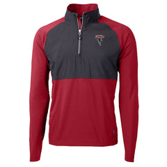 Atlanta Falcons  Cutter & Buck Adapt Eco Knit Hybrid Recycled Raglan DryTec Quarter-Zip Top