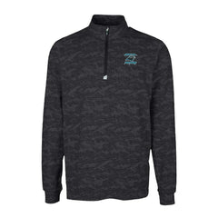 Carolina Panthers  Cutter & Buck Traverse Camo Print Stretch DryTec Quarter-Zip Top