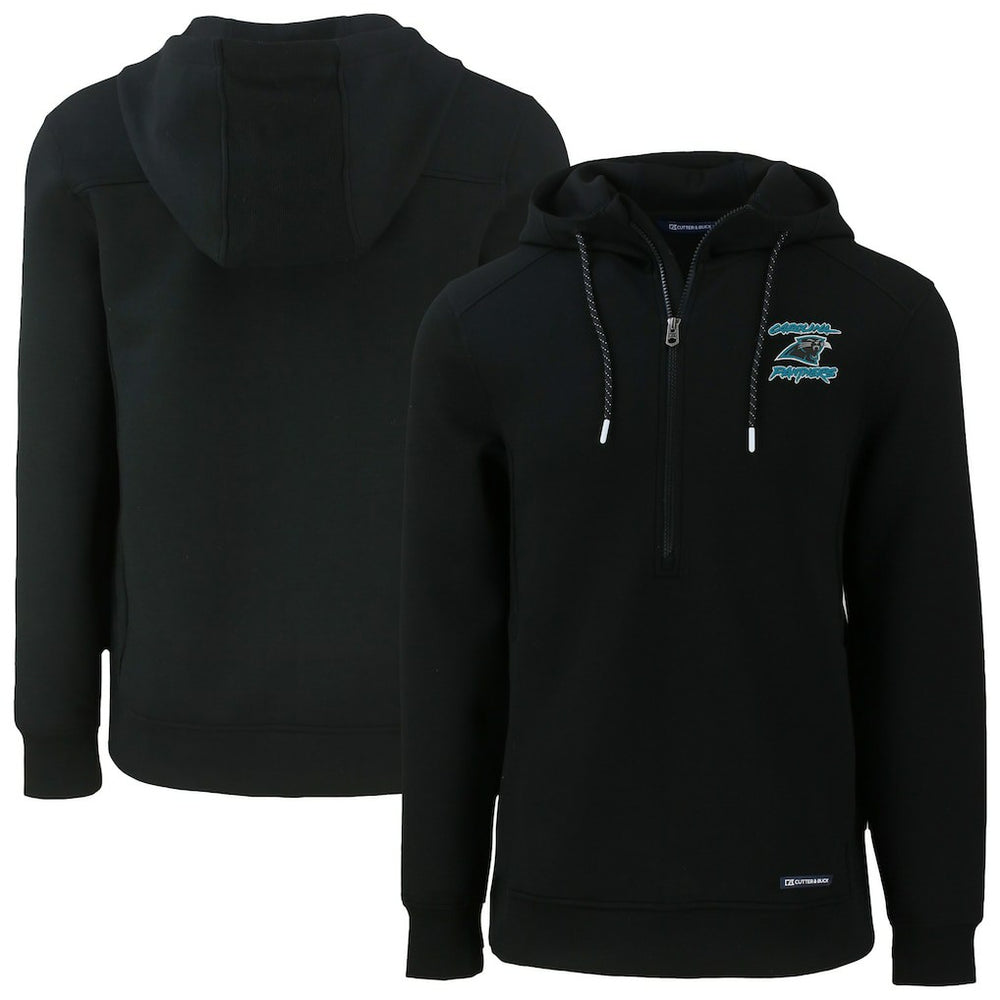 Carolina Panthers  Cutter & Buck Roam Eco Recycled Half-Zip Hoodie