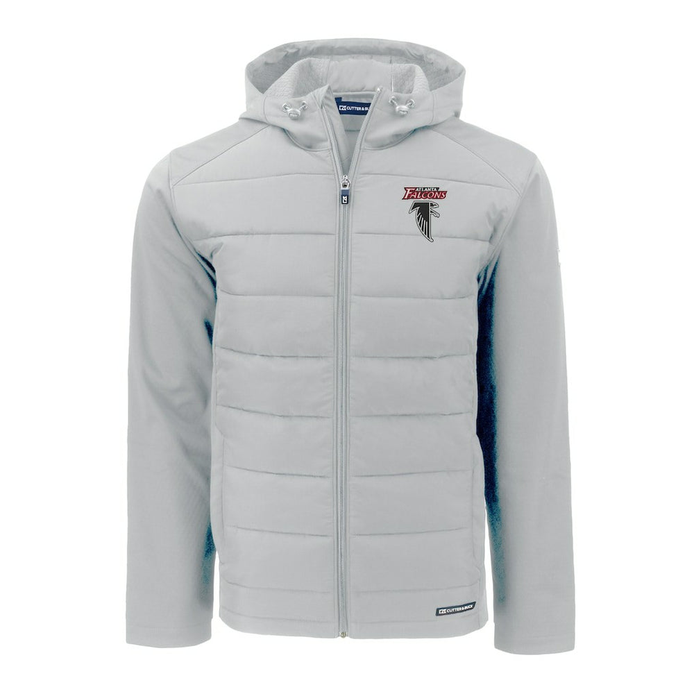 Atlanta Falcons  Cutter & Buck Evoke Hybrid Eco Softshell Recycled Full-Zip Hoodie Jacket