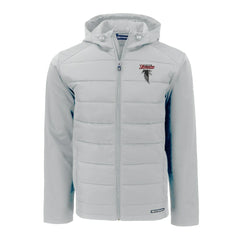 Atlanta Falcons  Cutter & Buck Evoke Hybrid Eco Softshell Recycled Full-Zip Hoodie Jacket