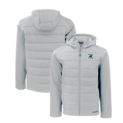 Carolina Panthers  Cutter & Buck Evoke Hybrid Eco Softshell Recycled Full-Zip Hoodie Jacket