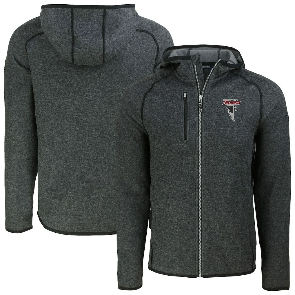 Atlanta Falcons  Cutter & Buck Mainsail Hoodie Raglan Full-Zip Jacket