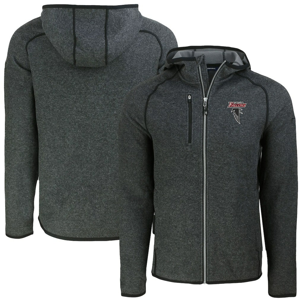 Atlanta Falcons  Cutter & Buck Mainsail Hoodie Raglan Full-Zip Jacket