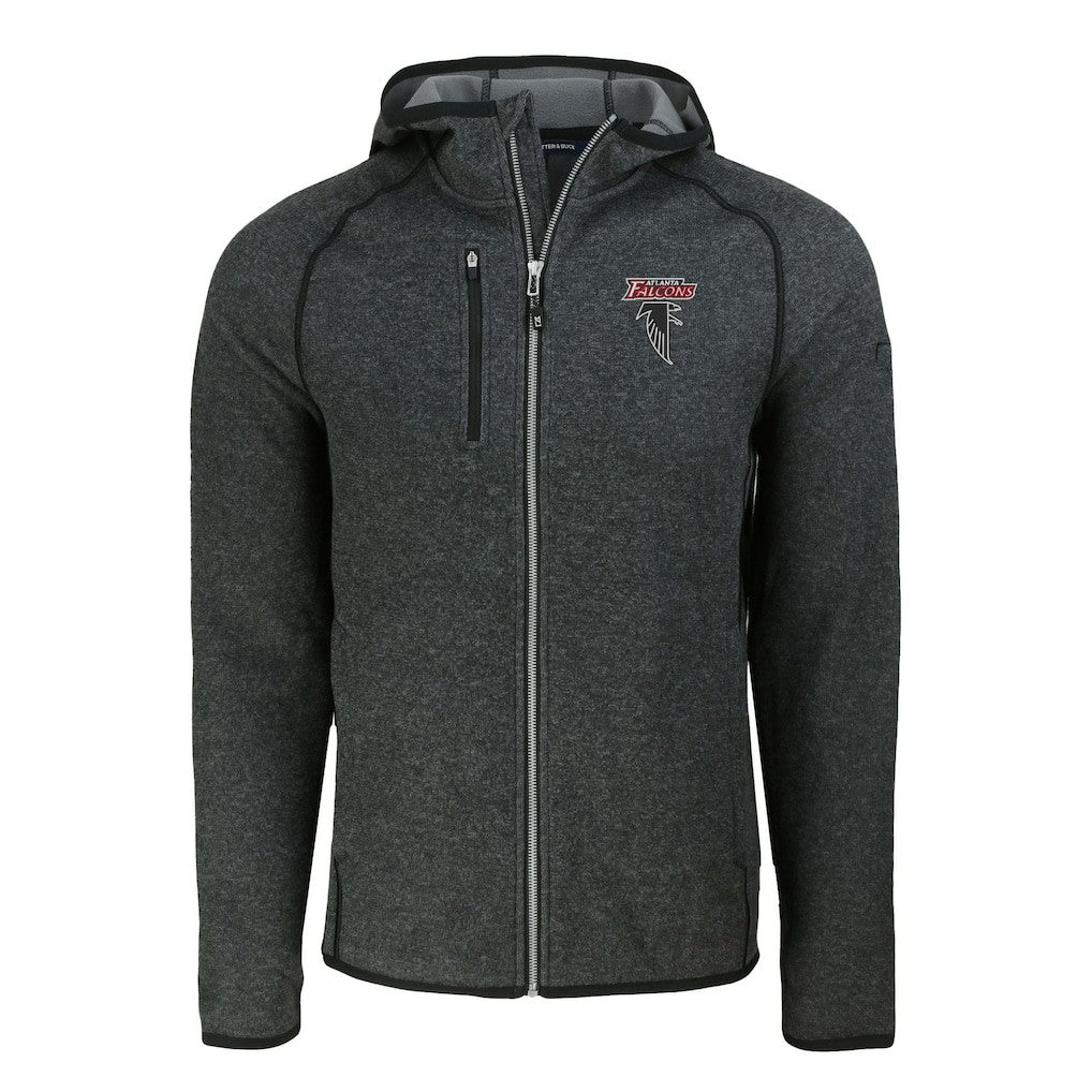 Atlanta Falcons  Cutter & Buck Mainsail Hoodie Raglan Full-Zip Jacket