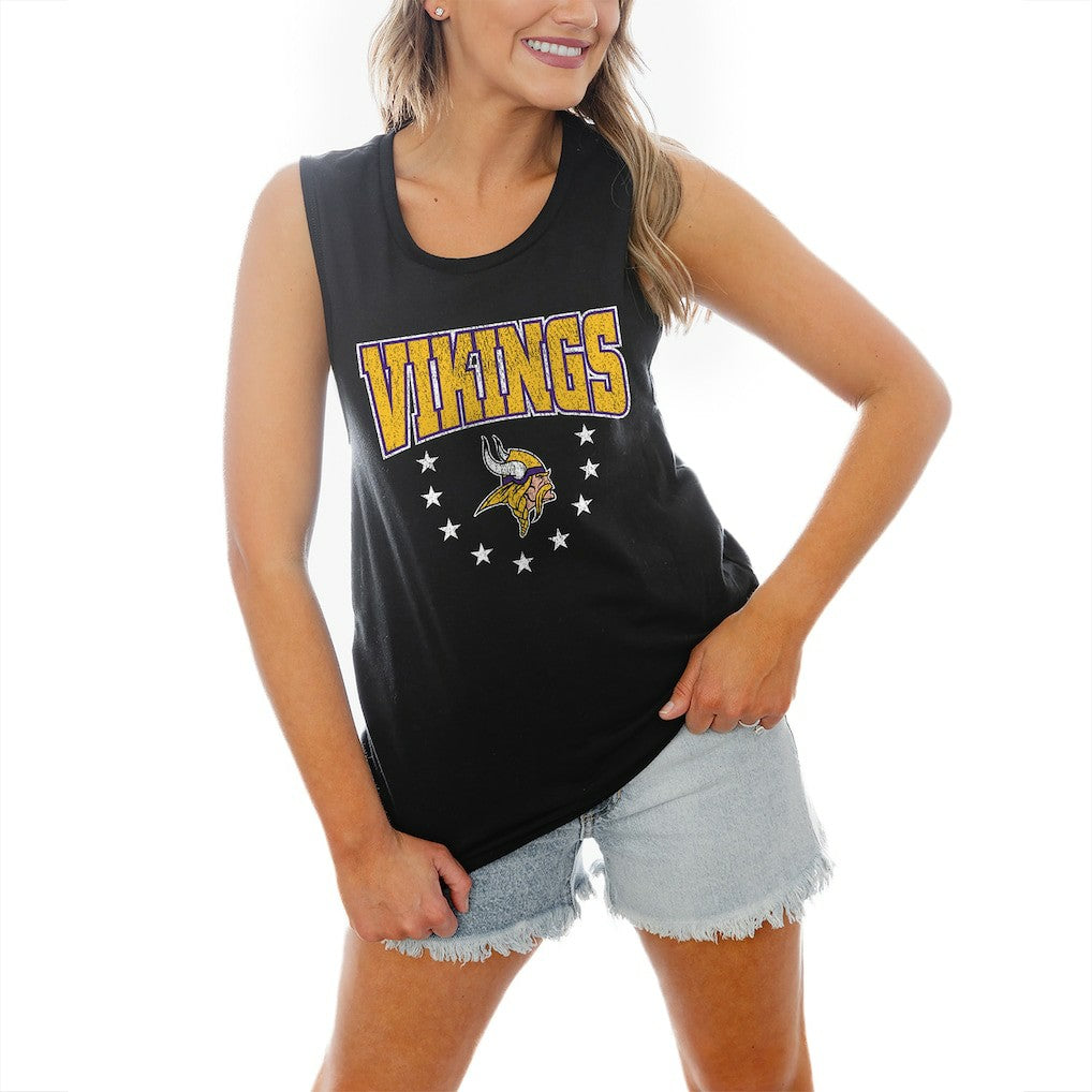 Minnesota Vikings  Gameday Couture Women's Baby You're A Star Racerback Scoop Neck Tapered Tank Top