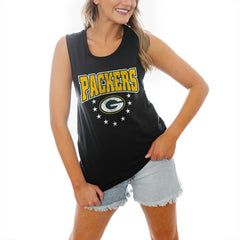 Green Bay Packers  Gameday Couture Women's Baby You're A Star Racerback Scoop Neck Tapered Tank Top