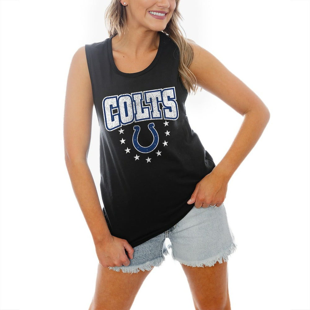 Indianapolis Colts  Gameday Couture Women's Baby You're A Star Racerback Scoop Neck Tapered Tank Top