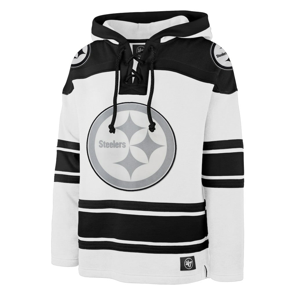 Pittsburgh Steelers 47 brand '47 After Image Superior Lacer Pullover Hoodie
