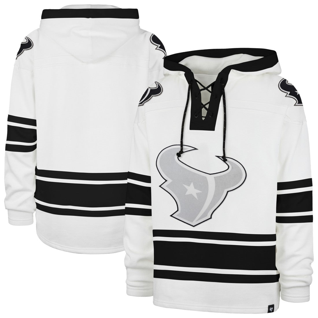 Houston Texans 47 brand '47 After Image Superior Lacer with Hood