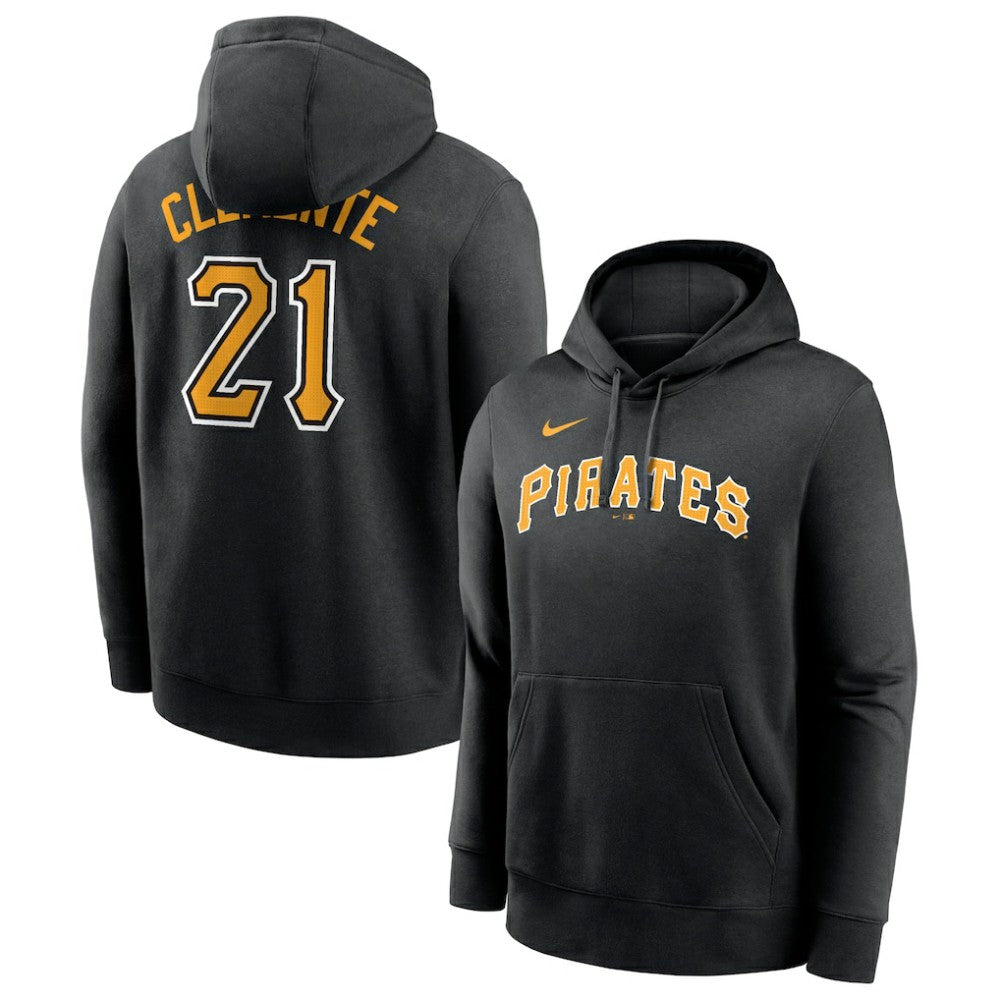 Roberto Clemente Pittsburgh Pirates Nike Player Name & Number Club Pullover Hoodie | MLB Discount