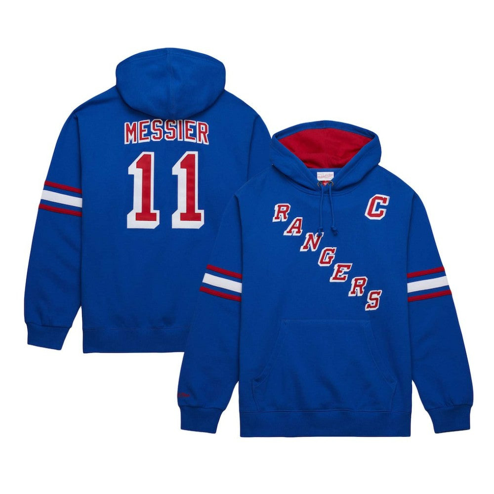 Mark Messier New York Rangers Mitchell & Ness Name & Number Premium Pullover Hoodie Online
