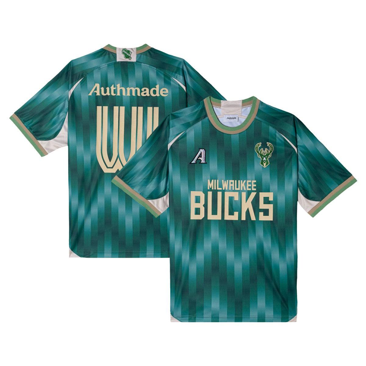 Milwaukee Bucks Authmade x NBA Soccer Kit Fashion Jersey For Sale