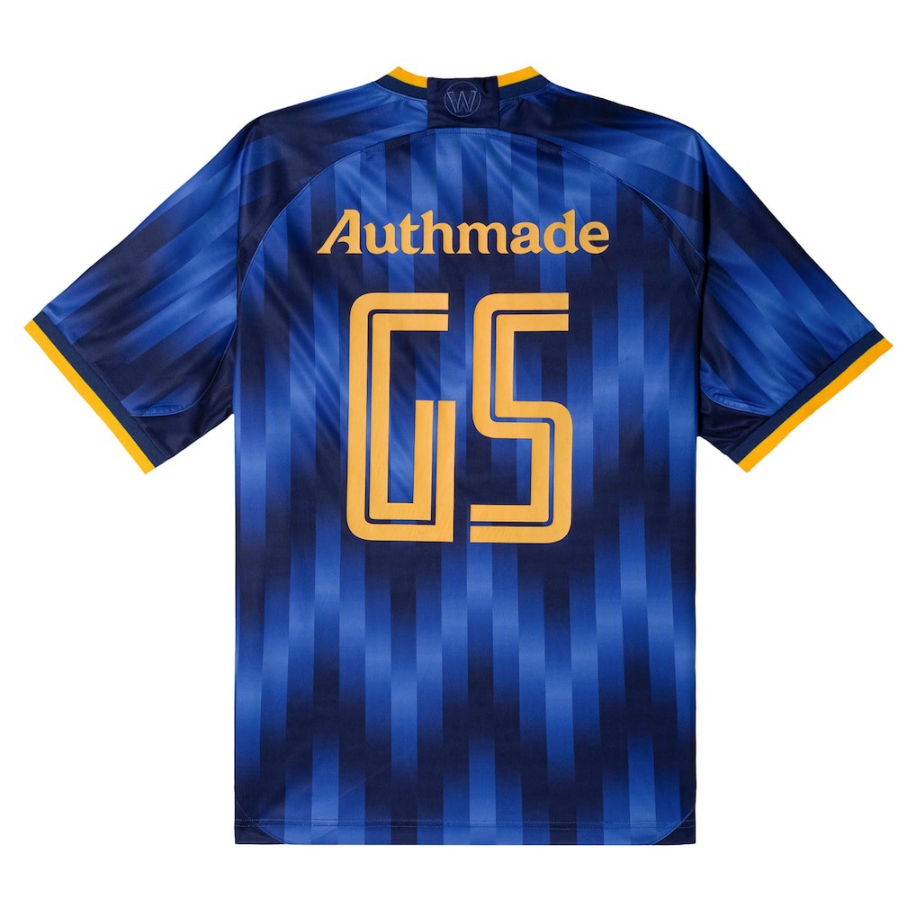 Golden State Warriors Authmade x NBA Soccer Kit Fashion Jersey sale On Sale