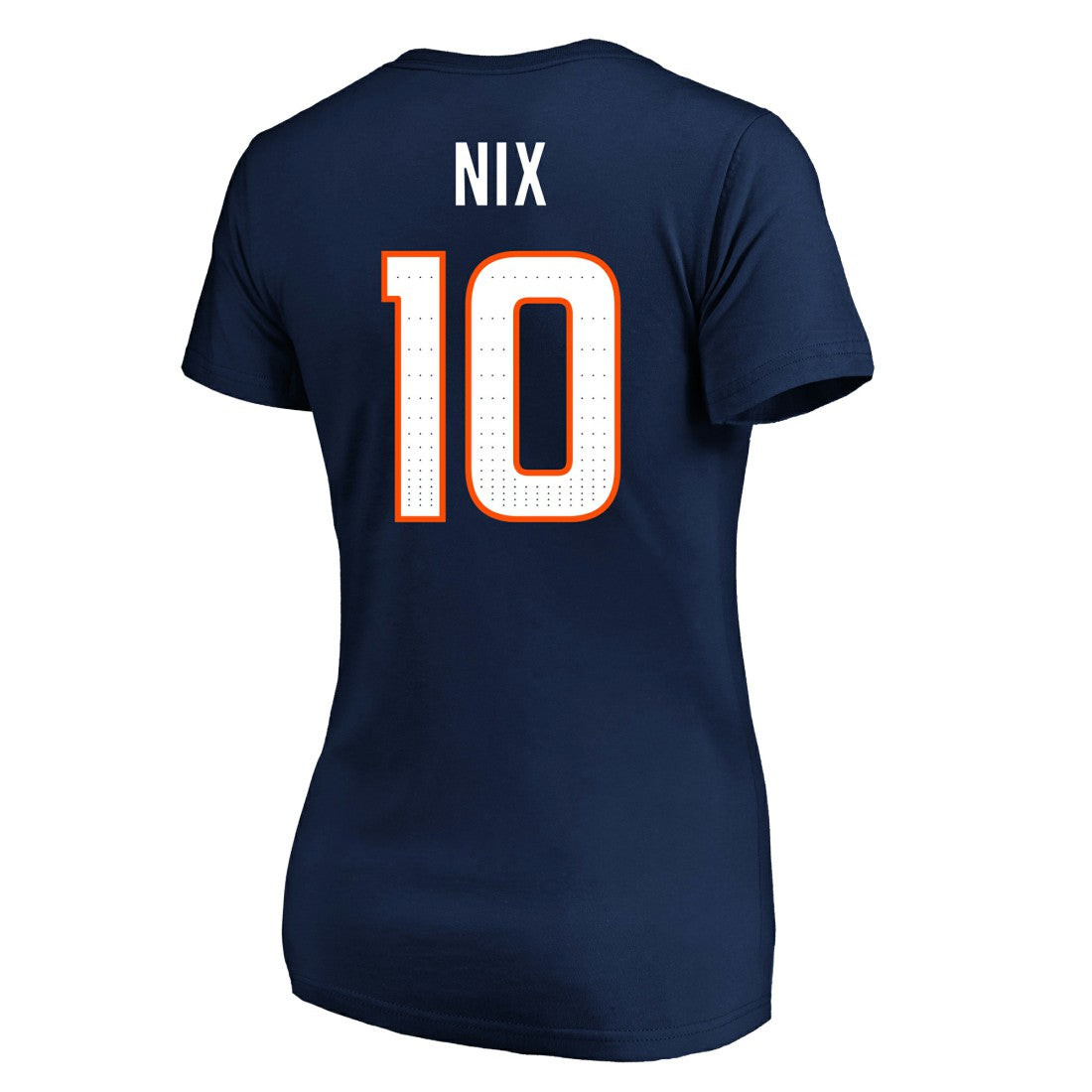 Denver Broncos Fanatics Bo Nix  Women's Plus Size Name & Number V-Neck T-Shirt