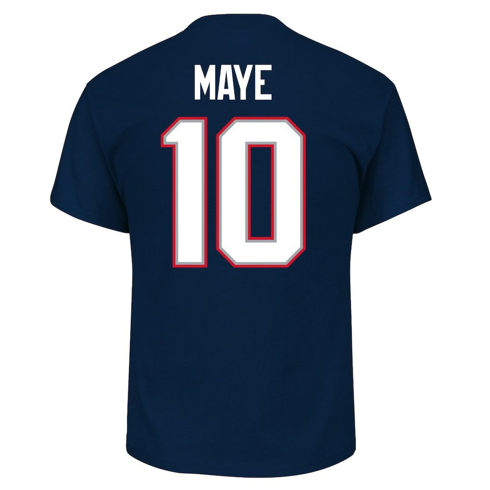 New England Patriots Fanatics Drake Maye  Big & Tall Player Name & Number T-Shirt
