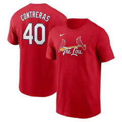 Willson Contreras St. Louis Cardinals Nike 2024 City Connect Fuse Name & Number T-Shirt | MLB Discount