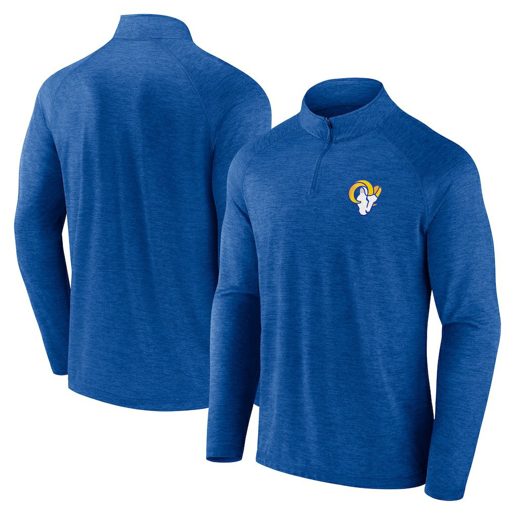 Los Angeles Rams Fanatics Head-to-Head Raglan Quarter-Zip Jacket