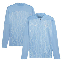Manchester City 2024/25 Pre-Match dryCELL Quarter-Zip Top Light Blue - Puma