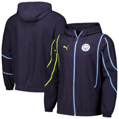 Manchester City 2024/25 Pre-Match Anthem dryCELL Full-Zip Hoodie Jacket Navy - Puma