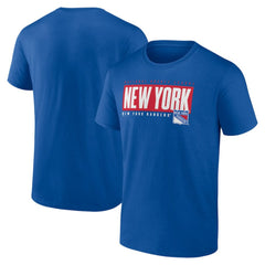 New York Rangers Fanatics Blocked Out T-Shirt Sale