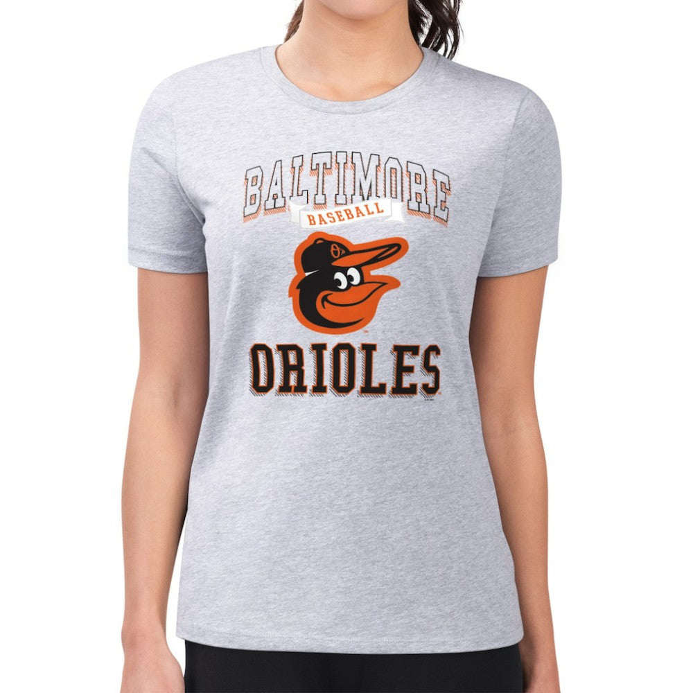 Baltimore Orioles G-III 4Her by Carl Banks Women's Super-Slim Fit Lightweight Team Logo Graphic T-Shirt | MLB New