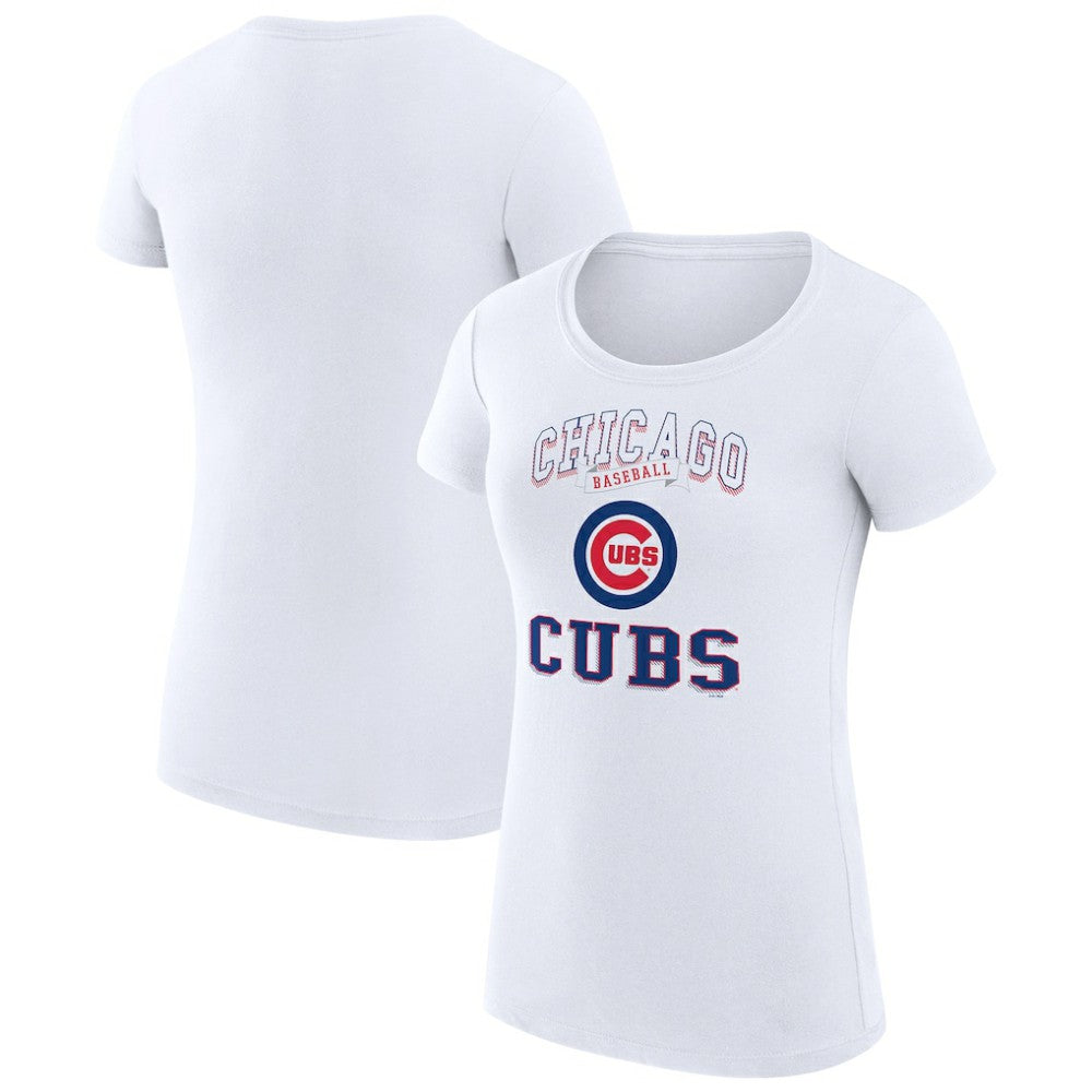 Chicago Cubs G-III 4Her by Carl Banks Women's Super-Slim Fit Lightweight Team Logo Graphic T-Shirt | MLB Outlet