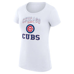 Chicago Cubs G-III 4Her by Carl Banks Women's Super-Slim Fit Lightweight Team Logo Graphic T-Shirt | MLB Outlet