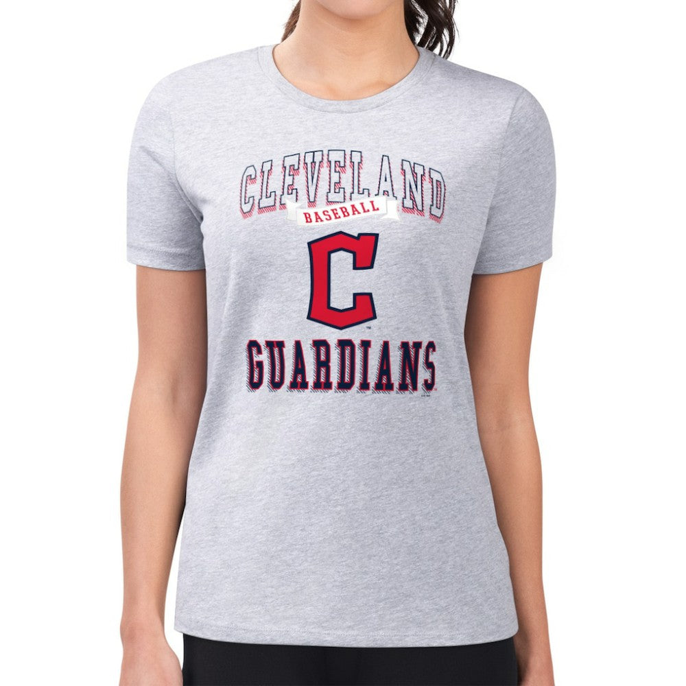Cleveland Guardians G-III 4Her by Carl Banks Women's Super-Slim Fit Lightweight Team Logo Graphic T-Shirt | MLB US