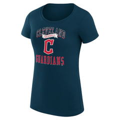 Cleveland Guardians G-III 4Her by Carl Banks Women's Super-Slim Fit Lightweight Team Logo Graphic T-Shirt | MLB On Sale