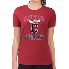 Cleveland Guardians G-III 4Her by Carl Banks Women's Super-Slim Fit Lightweight Team Logo Graphic T-Shirt | MLB Online