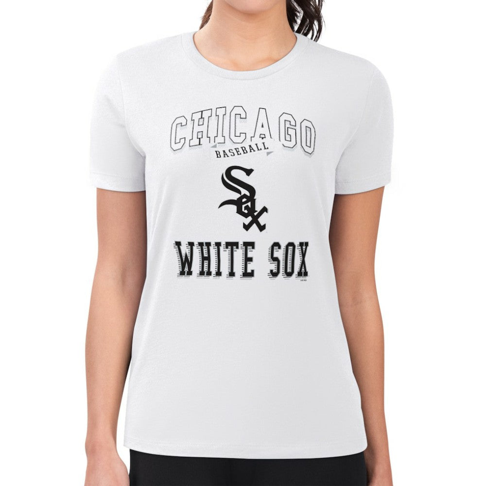 Chicago White Sox G-III 4Her by Carl Banks Women's Super-Slim Fit Lightweight Team Logo Graphic T-Shirt | MLB Shop