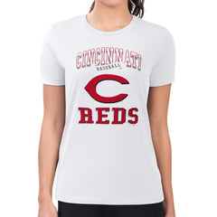 Cincinnati Reds G-III 4Her by Carl Banks Women's Super-Slim Fit Lightweight Team Logo Graphic T-Shirt | MLB US