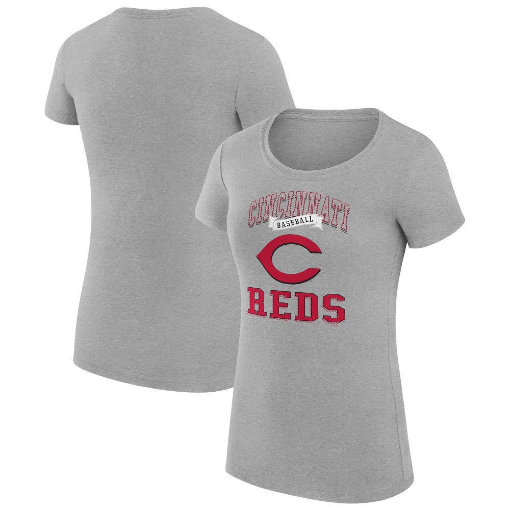 Cincinnati Reds G-III 4Her by Carl Banks Women's Super-Slim Fit Lightweight Team Logo Graphic T-Shirt | MLB Outlet