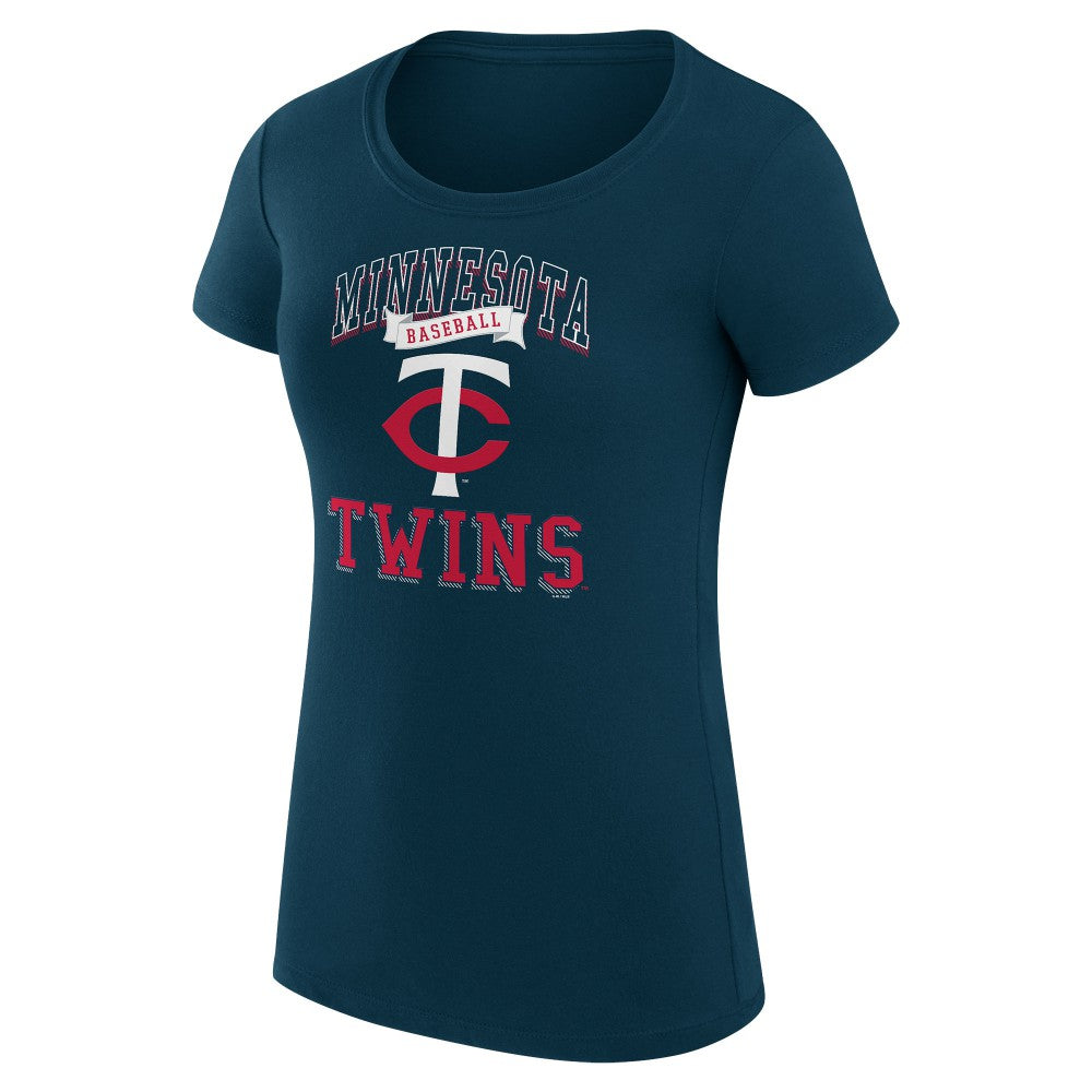 Minnesota Twins G-III 4Her by Carl Banks Women's Super-Slim Fit Lightweight Team Logo Graphic T-Shirt | MLB Shop