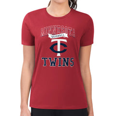 Minnesota Twins G-III 4Her by Carl Banks Women's Super-Slim Fit Lightweight Team Logo Graphic T-Shirt | MLB Sale