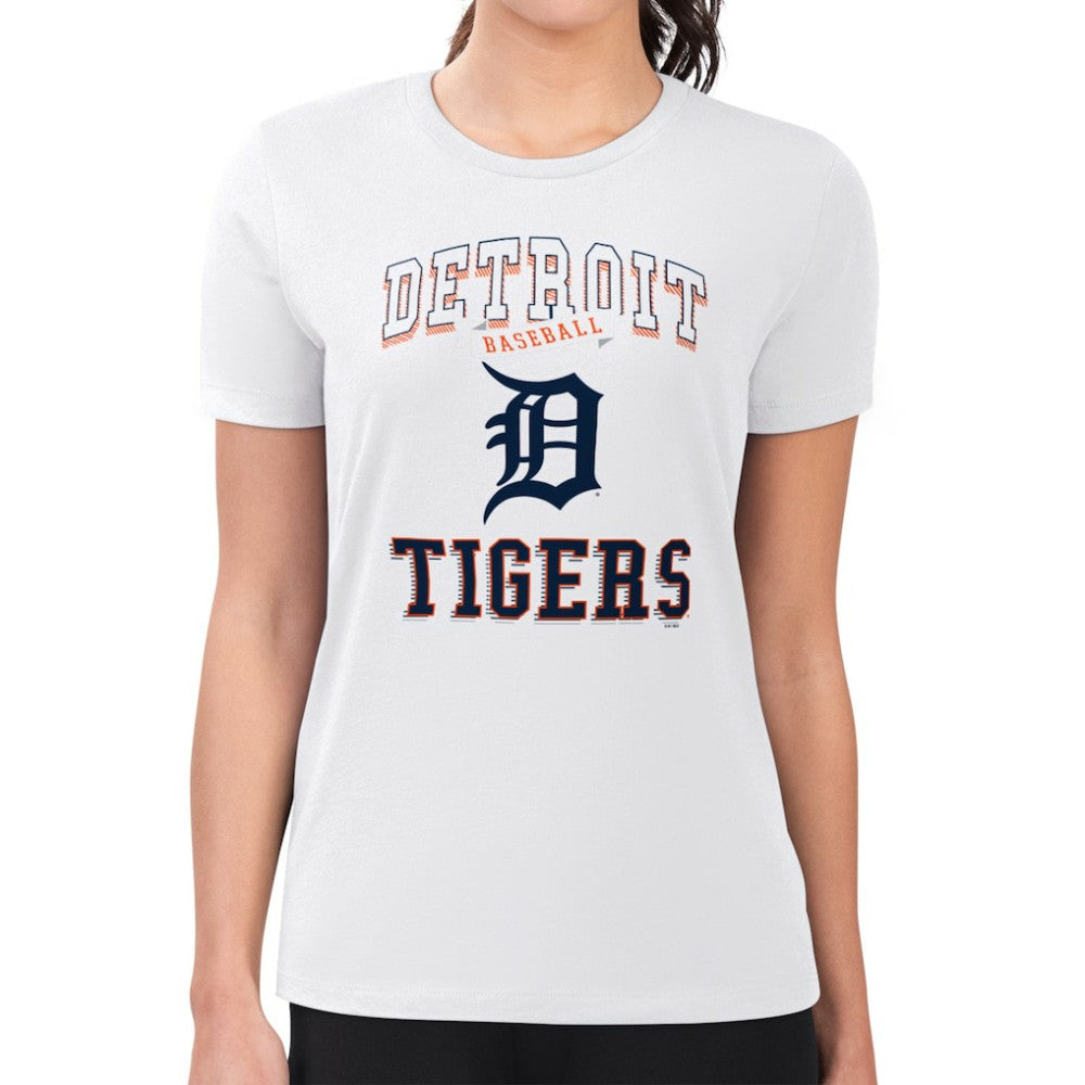 Detroit Tigers G-III 4Her by Carl Banks Women's Super-Slim Fit Lightweight Team Logo Graphic T-Shirt | MLB Outlet