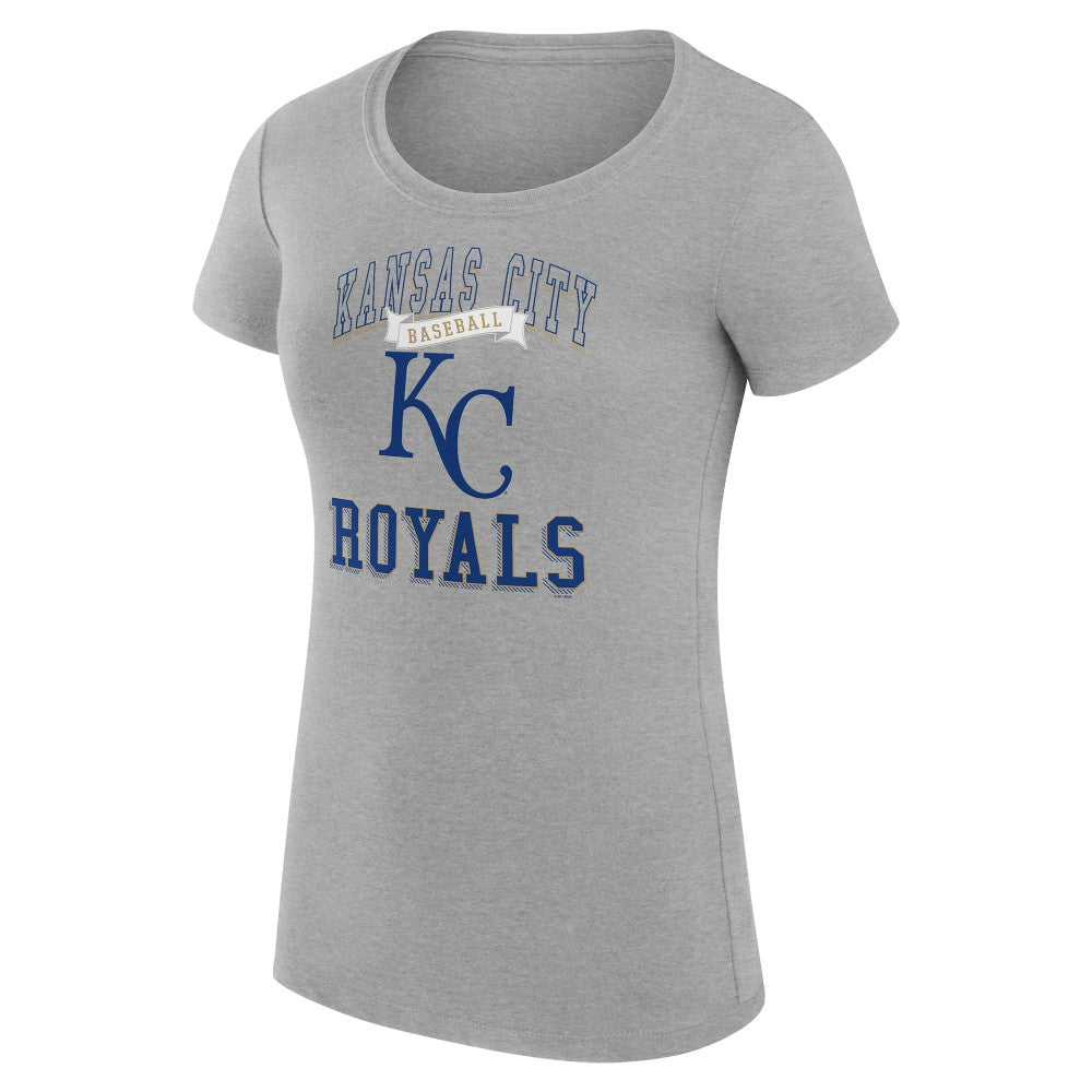 Kansas City Royals G-III 4Her by Carl Banks Women's Super-Slim Fit Lightweight Team Logo Graphic T-Shirt | MLB Discount