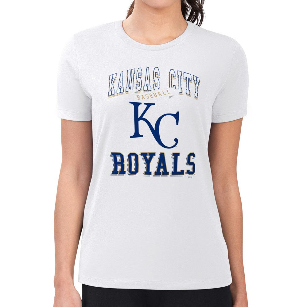 Kansas City Royals G-III 4Her by Carl Banks Women's Super-Slim Fit Lightweight Team Logo Graphic T-Shirt | MLB New
