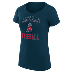 Los Angeles Angels G-III 4Her by Carl Banks Women's Super-Slim Fit Lightweight Team Logo Graphic T-Shirt | MLB For sale